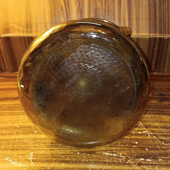 Vintage 1960s Barlett Collins amber swirl 2qt glass pitcher - Picture 6 of 6